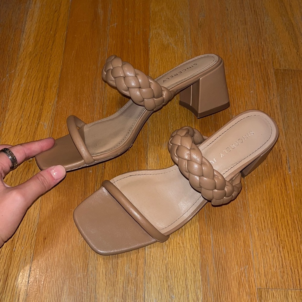 Strappy Brown Heels